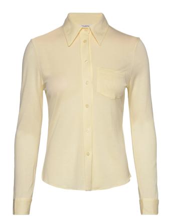 Jersey Shirt Langærmet Skjorte Gul Filippa K