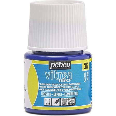 Glasmaleri - Pebeo - Vitrea 160 - Isblå - 45 ml - Diverse typer