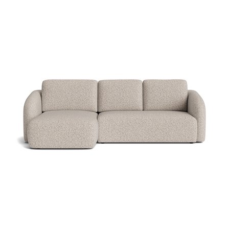 Savona Chaiselongue-Schlafsofa, links | Stauraum, Puente Hell Greige, Modernes Design mit Bettfunktion, hoher Sitzkomfort & Liegefunktion, 94cm