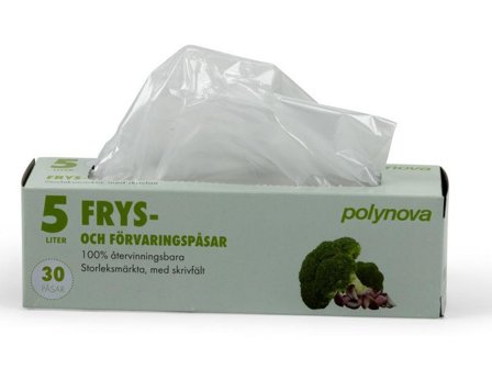 POLYNOVA Fryspåsar på rulle 5L transparenta 30/rl - Lyreco - Kök och servering - Plast och fryspåsar - Fryspåsar