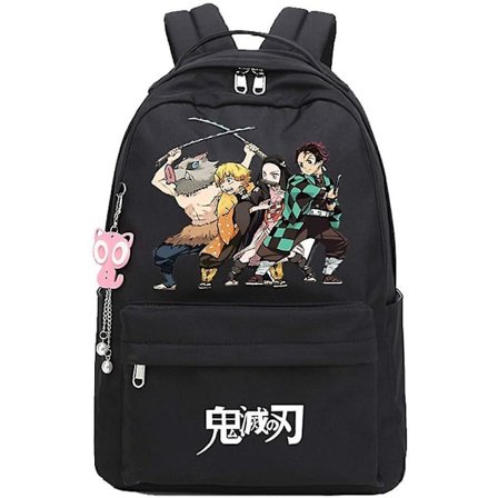 Anime Demon Slayer Kimetsu No Yaiba Rygsæk Dagstursrygsæk Skole Taske Skoletaske Bogtaske