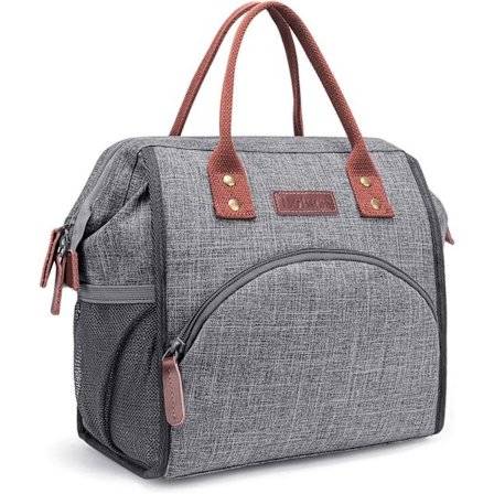 Lunch Bag Women Insulated Lunch Box Wide-Open Lunch Tote Bag Large Drinks Holder Durable Nylon Thermal Snacks Organizer for Men Adults Work Picnic Hi