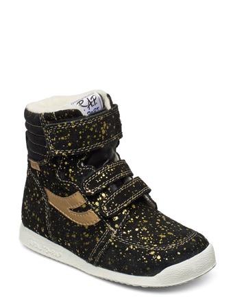 Svend Vinterstøvletter Med Borrelås Svart Arauto RAP