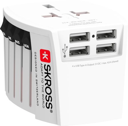SKROSS World Adapter MUV USB strømadapter - USB - 24 watt