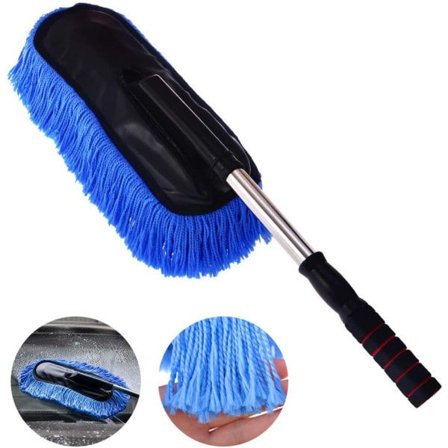 IC Mikrofiber Bilstövare Tvätta Mopp med Förlängbart Handtag