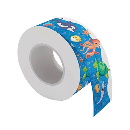 20m Vågig Kammusslad Anslagstavla Klistermärke Rulle Anslagstavla Kantlist Whiteboard Dekaler Tapet