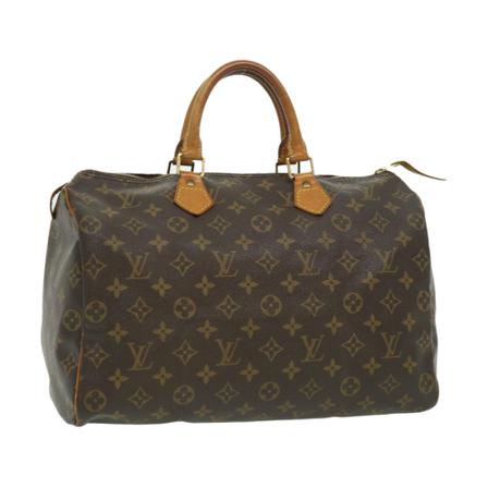 Louis Vuitton Vintage, Pre-owned Speedy 35 Monogram Handbag Bruin, Dames, Maat:ONE Size
