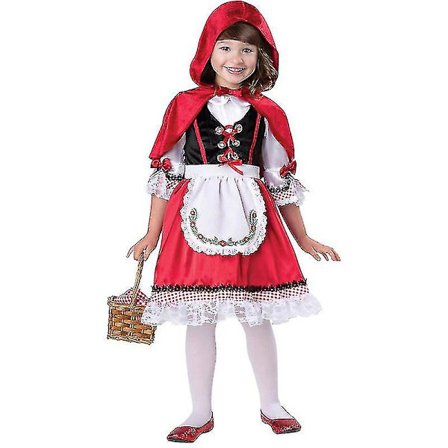 Punaisen Rupunukken Puku Tytöille