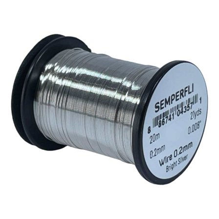 Semperfli Wire 0.2mm - Bright Silver