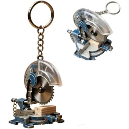 Mini Geringssav Nøglering, Funktionelt Lommeværktøj til Træarbejdere, Tømrere & Gør-det-selv Fans, Træbearbejdningsgave til Værktøjselskere (1)