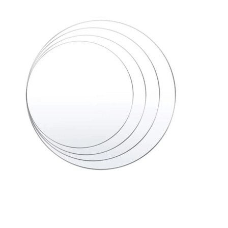 3 bitar Akryl kaka skiva 4 6 8 tum rund kaka bräda för tårta klippning cirkel klar perspex ark ganaching plåt