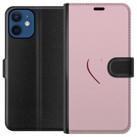Kompatibelt Lommeboketui til Apple Apple iPhone 12 SoftPinkLove