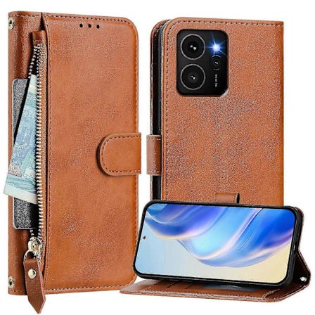 Etui Kompatibelt med Nokia HMD Skyline 5G Beskyttelse Glidelås Magnetisk Lukking Lær Lommebokdeksel Kompatibelt med Nokia HMD Skyline 5G Etui