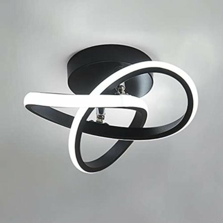 Ny stil LED taklampe hall svart taklampe