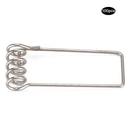 100 stk LED Downlight Fjærklips Circlip Erstatning Downlight Tilbehør