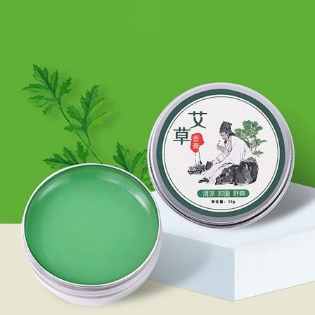 30g Örtbaserad Moxibustion Kräm Moxa Salva Gråbo Medicinsk Massage Lindring Artrit Kroppssmärta Förebygger Myggbett~03865