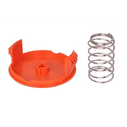 Spolkåpa för Black & Decker Gräsklippare, 1 Kåpa + 1 Fjäder