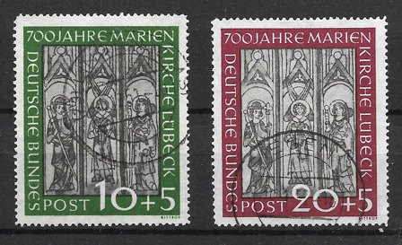 Vesttyskland 1951 - AFA 1102 - 03 - Stemplet