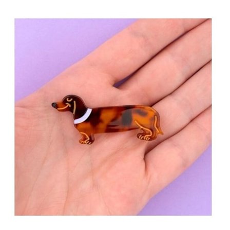 Hårpind - Hej Suzette - Dachsbarre - Brun - 1 stk - Pige Barn