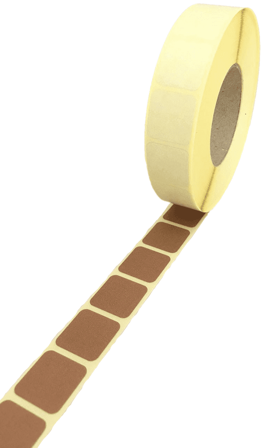 Grey Oak Skivelapper Beige 17x17 mm