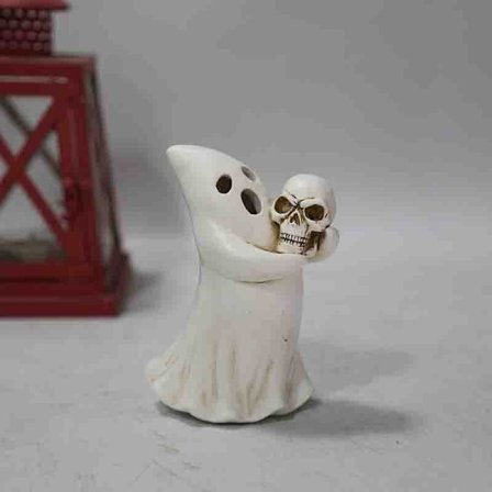 Halloween Ghost Festival Dekorasjoner Festdekorasjoner Harpiks Whi