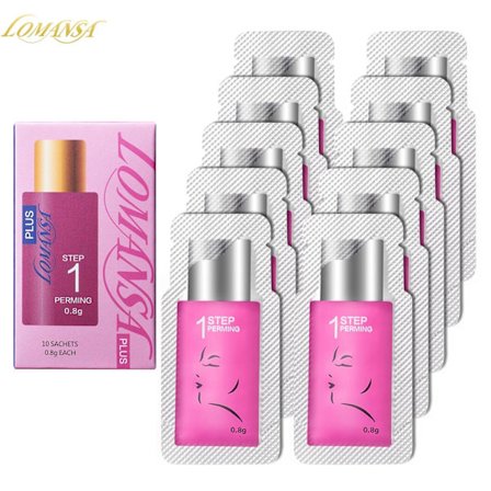 Lomansa Korean 10 kpl/erä 5-8 min Lash Lift Eyelash Perm Kit Pussi nro 1#2#3 Setting Lotion Curling Perming Meikkityökalu
