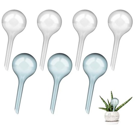 8-pakning med plantebaljer for vanning, 5 cm selvvannende baljer automatisk plantevanning innendørs, små plantevanningsanordninger