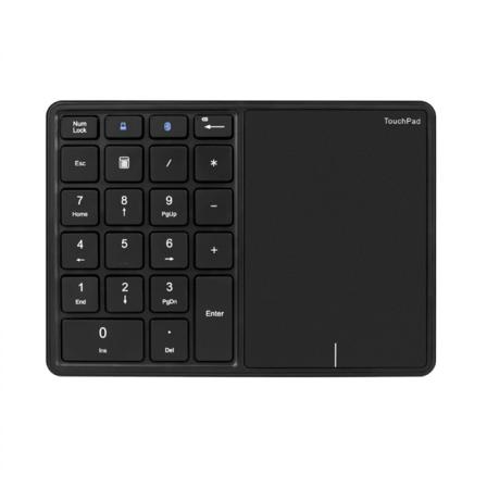 Trådløst numerisk tastatur, 22 taster 2,4G Bluetooth-talltastatur med styreflate, Type C-grensesnitt, støtte for Win, for iOS, Android