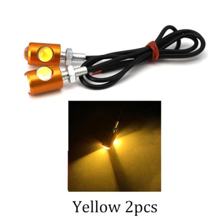 2st Led Motorcykel Signal Lampa Super Ljus Led Bilnummer Lic