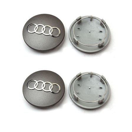 4 kpl Pyöränkeskiökuppeja 68 mm Ulkohalkaisija Audi-autoihin, Yhteensopiva malleihin A1, A3, A6, C5, Q7-FA-{FY}