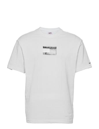 Tjm Tonal Flag Tee White Tommy Jeans