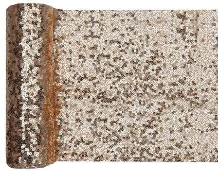 Duk (löpare) paljetter guld, 19x300 cm - Dukning & Dekoration - Happy Birthday Dekoration - Julfest Dekoration - Nyår Fest Dekoration - Kalaslagret.se