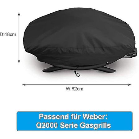 Suojapeite Weber Q2000 / Q2200 / Q200 Grillille, vedenpitävä grillipeite Weberille