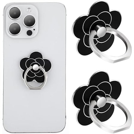 st Mobil Ringholder Stativ Mobiltelefon Blomst Fingerringgrep Stativ Metall Universal Kompatibelt Tilbehør med Smartphone