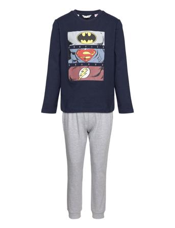 Superhero Long Pyjamas Pyjamas Sett Blå Mango*Betinget Tilbud