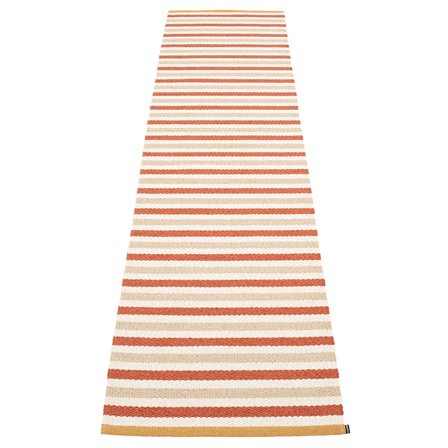 Pappelina Teo matto 70 cm x 300 cm, brick/beige/vanilla