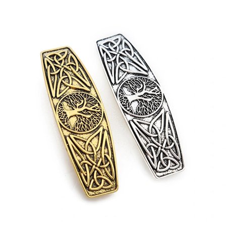 NY-2 stk Retro Hårspenner Livets Tre Livets Kilde Metall Hårklemme