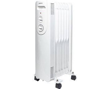 Adax Nova Basic Olifilled Heater 1500W - Portabelt oljeelement med mekanisk termostat, 1500W