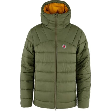 Fjällräven Expedition Mid Winter Jacket XS - male - Green-Mustard Yellow - Winter Jackets