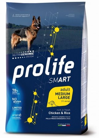 Prolife Dog Smart Chicken & Rice Cibo Secco Per Cani Adulti
