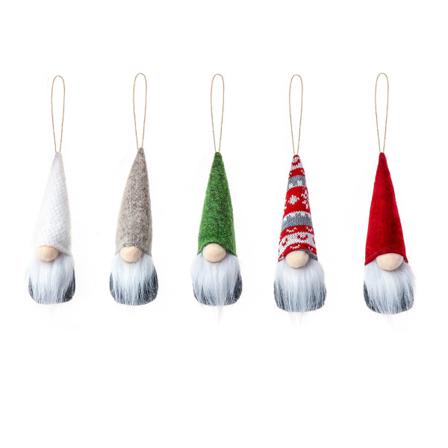 5 St Jultomtar Gonk Dvärg Mjuk Plyschhänge Hängande Dekor