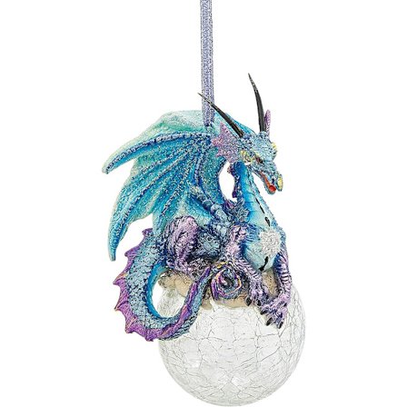 QS292913 Prydnad - Frost the Gothic Dragon Holiday Prydnad - Snowflake Dragon Ball Prydnad