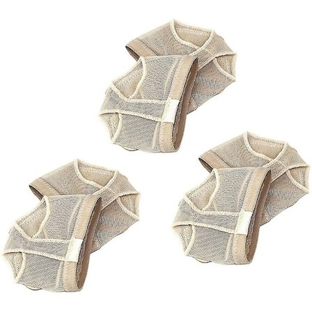3 par Footundeez Foot Thongs Dansepote For Jenter Kvinner Ballett Magedans Str. S
