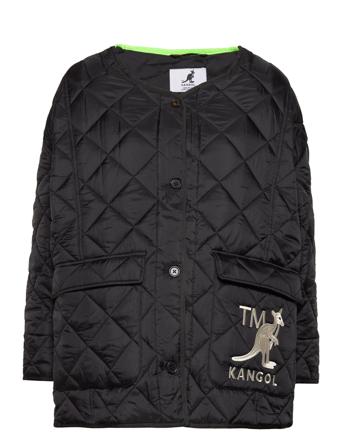 Kg Hana Quilted Jacket Quiltet Jakke Sort Kangol