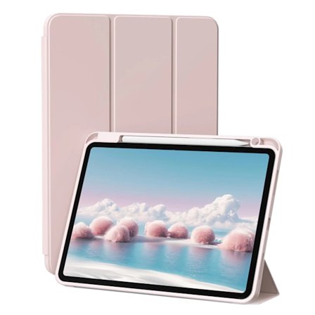 Pennfodral för iPad Air Pro 10.9 11 12.9 13 11:e 10:e 9:e 8:e generationen Flip Smart Läderfodral Mjukt Silikon Baksida