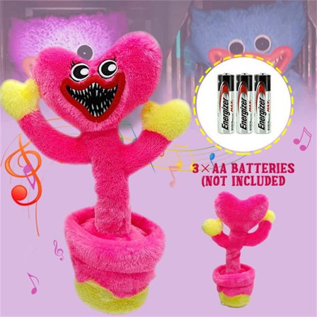 Electric Dancing Huggy Wuggy Plyschleksaker ROSA BATTERI