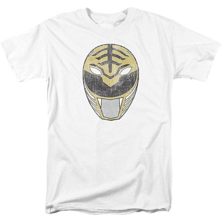 Power Rangers White Ranger Mask T-shirt