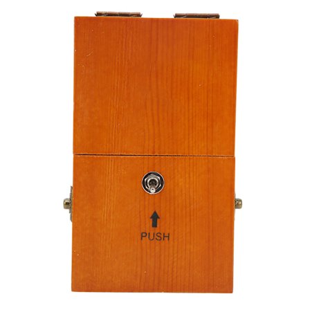 Ubrugelig Boks Dekompression Miljøvenlig Naturlig Fyr Værdiløs Boks med Metalknapper til Børn Voksne Brun