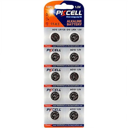 Batteri AG10 / LR1130 / LR54 / 189 / 20-pack PKcell (2x10-pack)