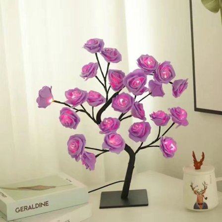 Rose Buket Lampe Rose Bordlampe LILLA
